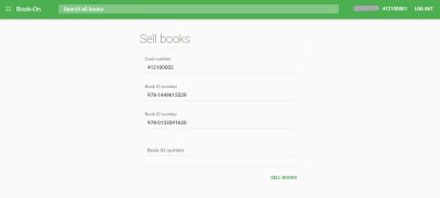 Selling books can be done by ISBN, and the system removes copy of that book from stock
